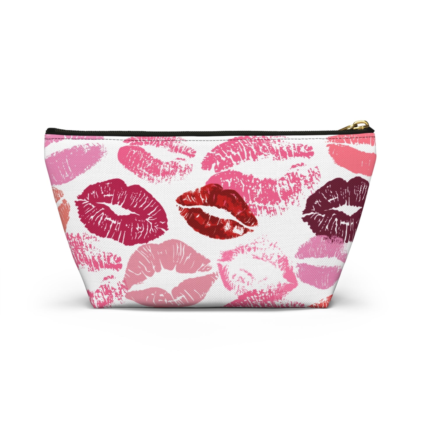 Lipstick Print Accessory Pouch (White Background)