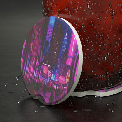 City View Car Coasters