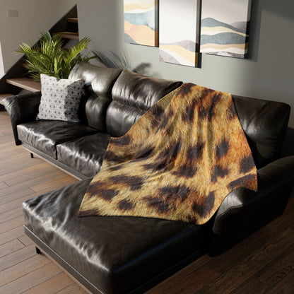 Cheetah Print Polyester Blanket