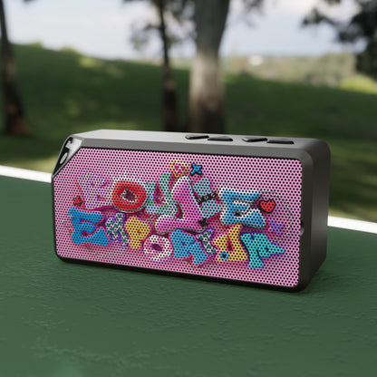 Boujie Emporium Logo Bluetooth Mini Speaker (Light Pink Background)