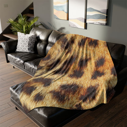 Cheetah Print Polyester Blanket