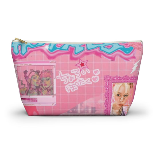 Pink Kawaii Inspired Accessory Pouch