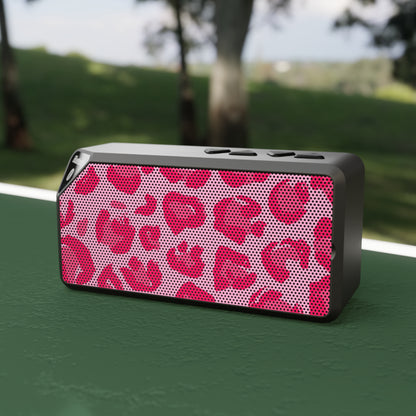 Pink Cheetah Print Bluetooth Mini Speaker