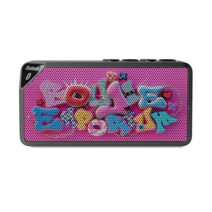 Boujie Emporium Logo Bluetooth Mini Speaker (Hot Pink Background)