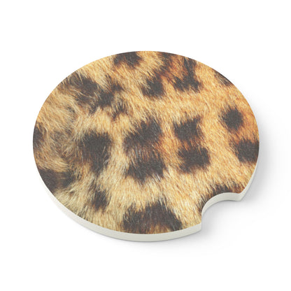 Cheetah Print Car Coasters